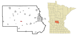 Location of St. Martin, Minnesota