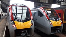 2 755 sorozat Greater Anglia vonat Norwich állomáson