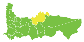 Poziția localității Subdistrictul Al-Hamraa