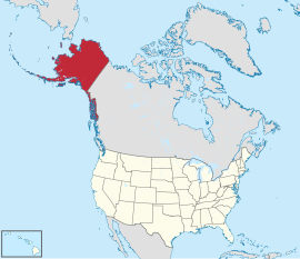 АҚШ картасындағы Аляска штаты