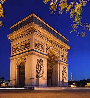 Arc de Triomphe, in Paris