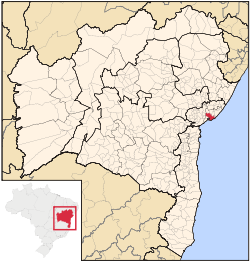 萨尔瓦多在巴伊亚州的位置