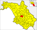 Collocatio finium Municipii in Provincia Salernitana.