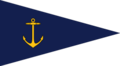 Flag of Hirdmarinen: Senior officer (Kommandotegn: Eldstemannsstander)