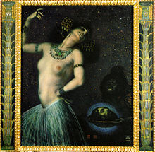 Salomé, toile de Franz von Stuck. La peinture en 1906 sur Commons