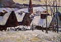 Paul Gauguin : Village breton sous la neige (vers 1894)