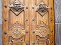 Colonial hand carved exterior door