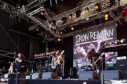 Iron Reagan performing at Party.San 2016 in Germany