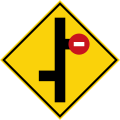 Stacked crossroad junctions, no entry on preceding junction on the right