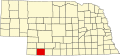 State map highlighting Hitchcock County