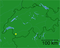 Ligging in Switserland