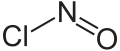 Deutsch: Struktur von Nitrosylchlorid English: Structure of Nitrosyl chloride