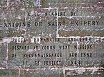 Commemorative inscription in the Panthéon of Paris