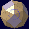 Konstruktion des Fünfecks am abgeschrägten Hexaeder