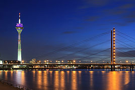 Dusseldorf at night