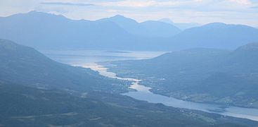 Rossfjord with Rossfjordstraumen and Malangen