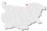 Karte von Bulgarien, Position von Русе hervorgehoben