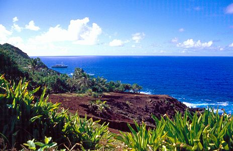 Saint Pauls Point oppe wèstkus van Pitcairn