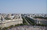 Vista de Bucarest desde el Palacio.