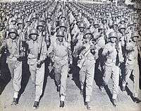 Afghan Army soldiers wearing Stahlhelm, 1950s