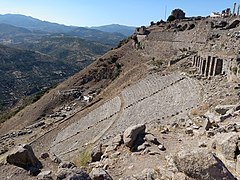 Vestiges du théâtre de Pergame.