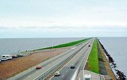 E22 op de Afsluitdijk in 1987