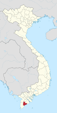 Bạc Liêu'nun Vietnam'daki konumu