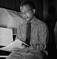 Image 7 Billy Strayhorn Photograph credit: William P. Gottlieb; restored by Adam Cuerden Billy Strayhorn (November 29, 1915 – May 31, 1967) was an American jazz composer, pianist, lyricist, and arranger, best remembered for his long-time collaboration with bandleader and composer Duke Ellington that lasted nearly three decades. Though classical music was Strayhorn's first love, his ambition to become a classical composer went unrealized because of the harsh reality of a black man trying to make his way in the world of classical music, which at that time was almost completely white. He was introduced to the music of pianists like Art Tatum and Teddy Wilson at age 19, and the artistic influence of these musicians guided him into the realm of jazz, where he remained for the rest of his life. This photograph of Strayhorn was taken by William P. Gottlieb in the 1940s. More selected pictures