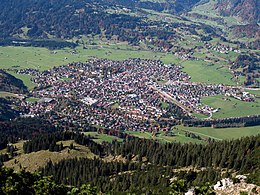 View of Oberstdorf from the Gaißalphorn