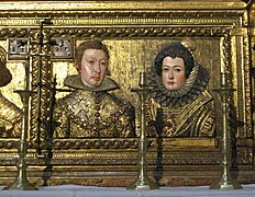 Retratos de Felipe IV e Isabel de Borbón (1632) en la capilla real de Granada, de Alonso de Mena