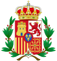 Coat of Arms of Spain, 1874-1931 Laurel Branches