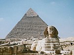 The Great Sphinx and the pyramids of Giza are among the most recognizable symbols of the civilization of ancient Egypt.