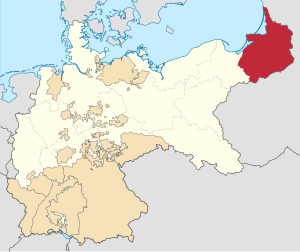 Ubicació de Prússia Oriental