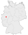 Lage von Altena in Deutschland Location of the Town of Altena in Germany