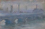 "Londres, Waterloo Bridge" (1900 ou 1901) pastel de Claude Monet (W P89)