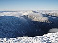 Mt. Jefferson as seen from near the summit of Mt. Washington. The Great Gulf looms below.