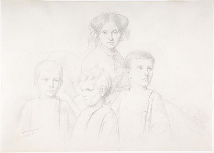 Woman and three children, 1852, Metropolitan Museum