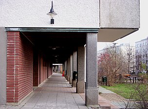 Pelargången i bostadsområdet vid Ekholmsvägen.