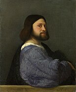 Dette tidlige portrettet fra omkring 1512, ble lenge trodd å være et portrett av Ariosto. Mer sannsynlig er det et selvportrett. Komposisjonen ble lånt av Rembrandt i hans egne selvportretter.