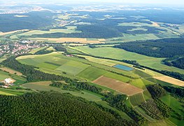 Flugplatz Unterschüpf von Nordwesten nach Südosten