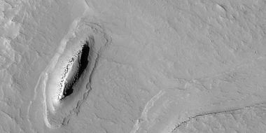 Layered mesas, as seen by HiRISE under HiWish program