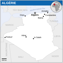 Location of Algérie