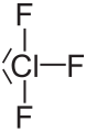 Deutsch: Struktur von Chlortrifluorid English: Structure of Chlorine trifluoride