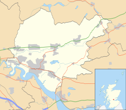 Sauchie ubicada en Clackmannanshire