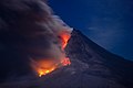 Image 9The high initial temperatures of silicate lavas mean that they emit visible light before cooling. (from Volcanism)