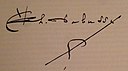 Claude Debussy – podpis