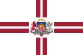 Vlajka lotyšského prezidenta Poměr stran: 2:3