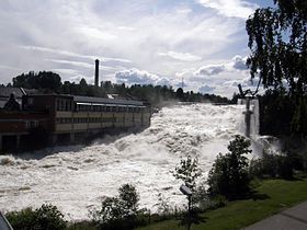 Hønefossen at Hønefoss