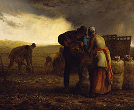 Jean-François Millet, La Récolte des pommes de terre (1855).