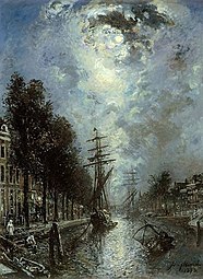 Canal à Rotterdam, 1873, Musée de Rotterdam.